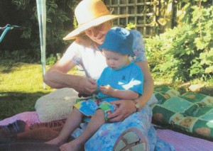 Beryl with her great grandson Harry