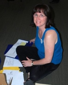 US Author Elaine Klonicki Preparing Conference Materials