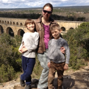 Dr Hannah Thompson and her sons